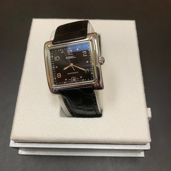 Ebel 1911 La Carree Automatic Watch-Black-Swiss - Picture 2 of 7